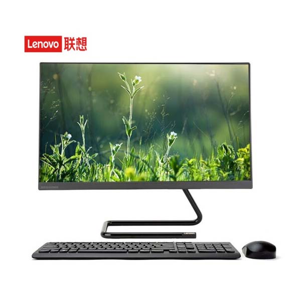 联想（Lenovo）AIO 520-24 R3 5300U/8G/256G SSD/集显/摄像头/双麦克/无线键鼠/音箱/W11/黑  一体机 台式机 电脑 商务办公家用电脑
