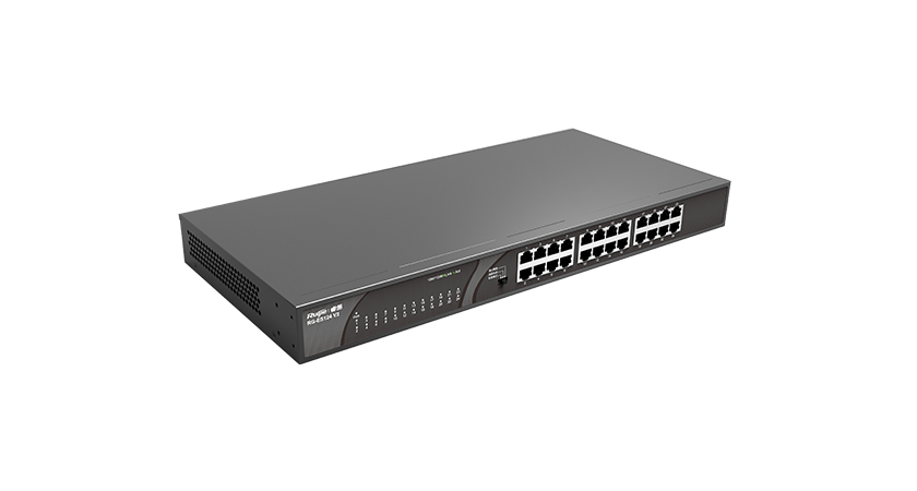 锐捷（Ruijie） 非网管机架式交换机 企业级 RG-ES124 V2  24口百兆