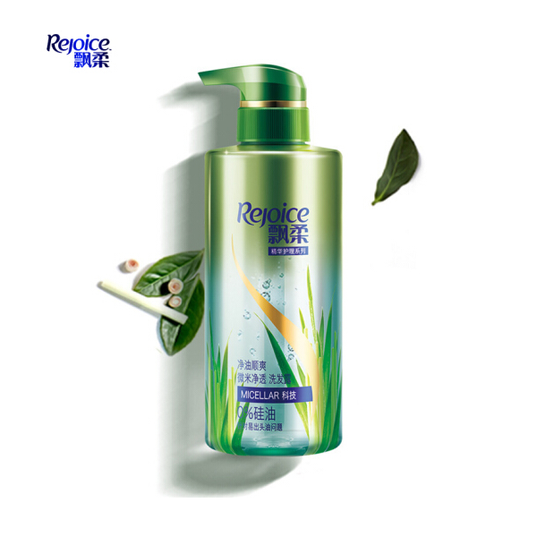 飘柔无硅油洗发水净油顺爽微米净透300ml 飘柔洗发露洗发水男士女士通用