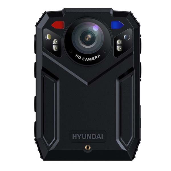 现代HY-2H执法记录仪高清1296P夜视小型便携随身现场记录仪器胸前佩戴录音录像摄像机红蓝爆闪 64G版