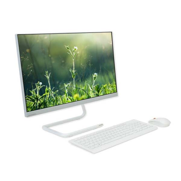 联想（Lenovo）AIO 520-24 R3 5300U/8G/256G SSD/集显/摄像头/双麦克/无线键鼠/音箱/W11/白 一体机 台式机 电脑 商务办公家用电脑